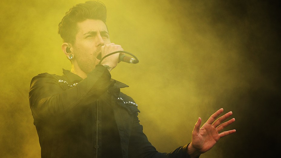 Banda AFI se apresenta no segundo dia do Festival Lollapalooza, em São Paulo