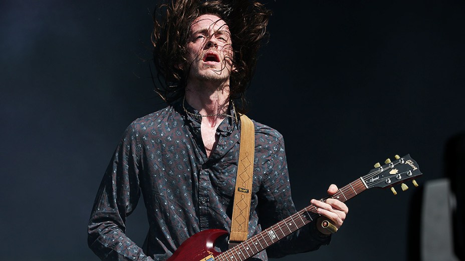 Banda Cage The Elephant durante show no palco Onix, no Festival Lollapalooza em São Paulo