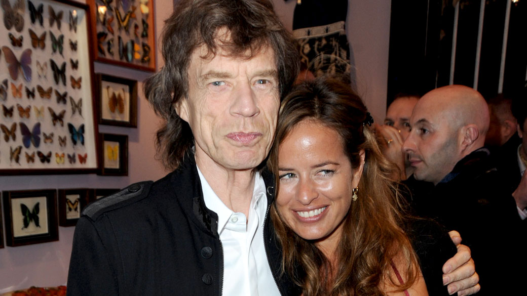 Mick Jagger e sua filha Jade Jagger