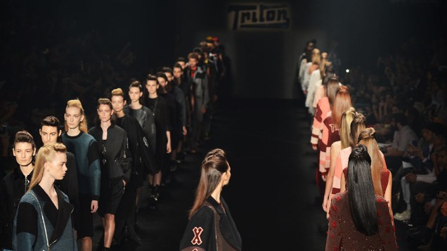 Desfile da Triton no terceiro dia de São Paulo Fashion Week