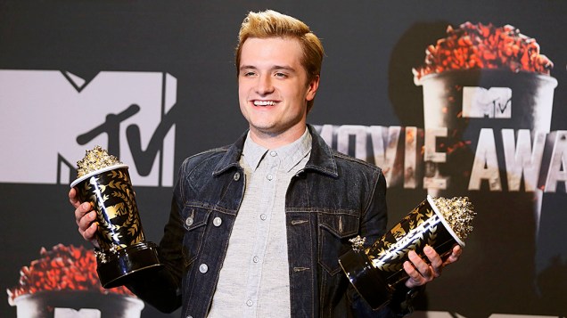 Josh Hutcherson foi o vencedor na melhor performance masculina por por Jogos Vorazes: Em Chamas