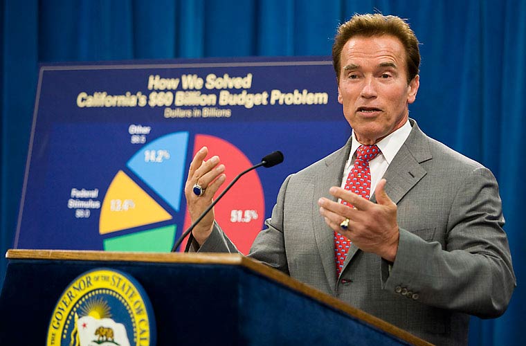 Arnold Schwarzenegger é governador da Califórnia desde 2004.