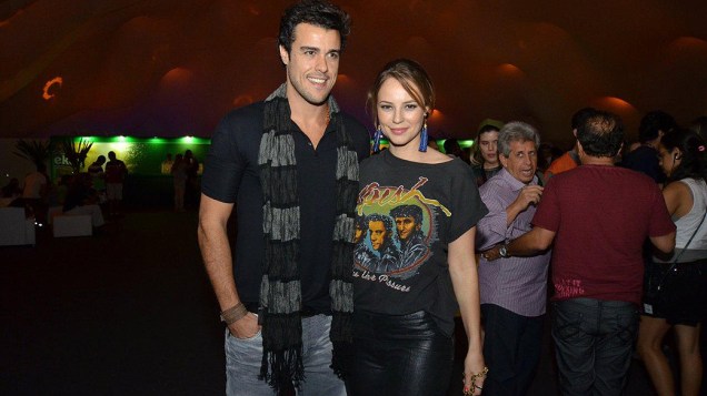 Paola Oliveira e o marido curtem o quinto dia do Rock in Rio 2013
