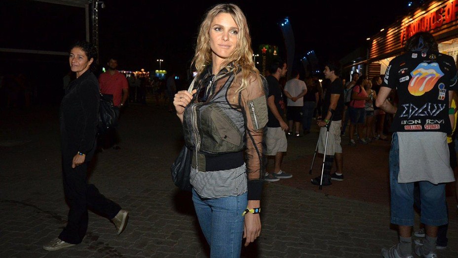 Fernanda Lima curte o quinto dia do Rock in Rio 2013