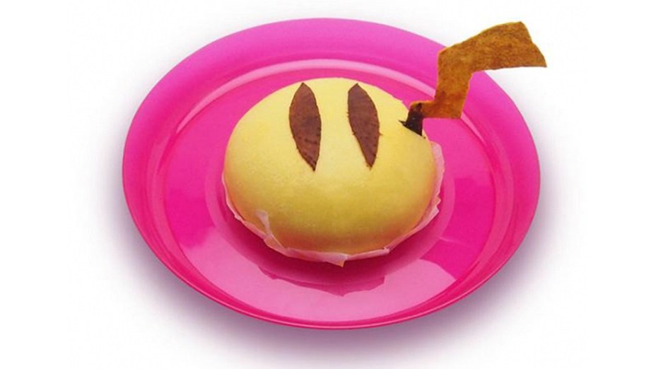 Doce de feijão servido no Pikachu Cafe
