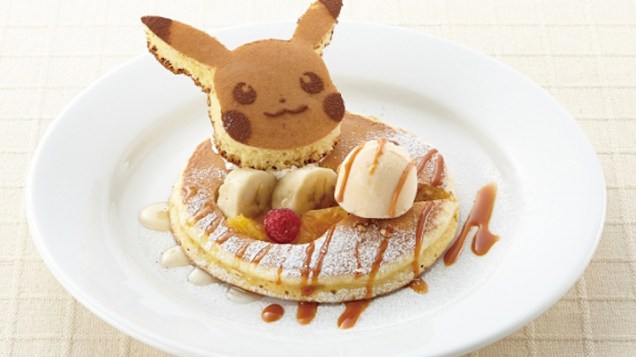 Sorvete servido no Pikachu Cafe