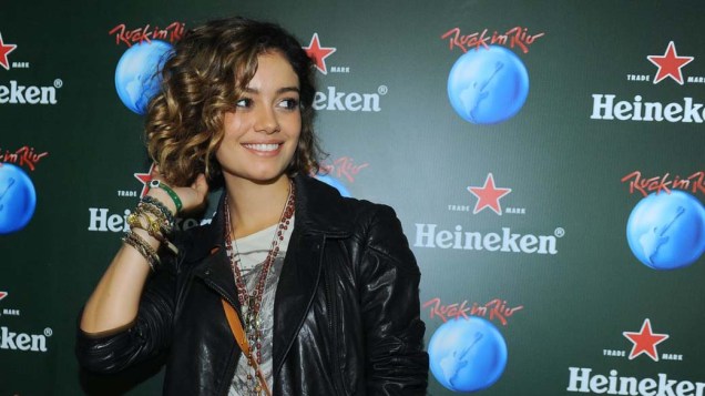 Sophie Charlotte no camarote da Heineken, no segundo dia do Rock in Rio 2013