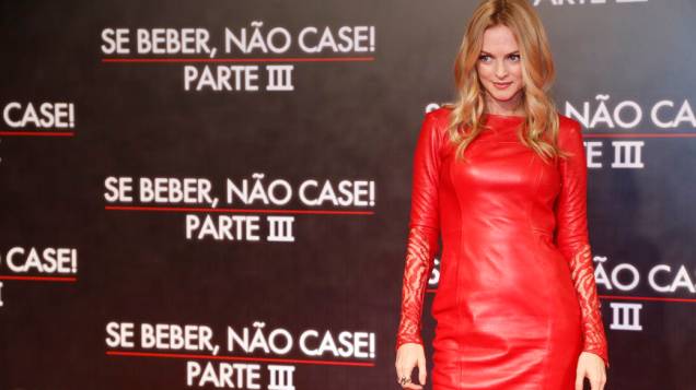 Heather Graham chega ao Cine Odeon, no Rio, para a pré-estreia de Se Beber, Não Case ! - Parte III