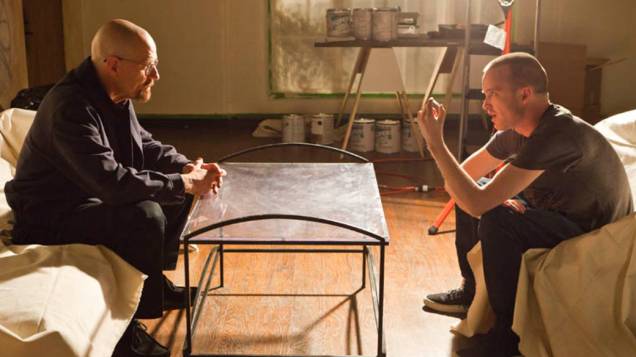 Walter White (Bryan Cranston) e Jesse Pinkman (Aaron Paul), na quarta temporada de Breaking Bad