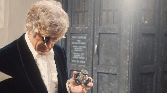 O terceiro Doctor (Jon Pertwee), na década de 1970