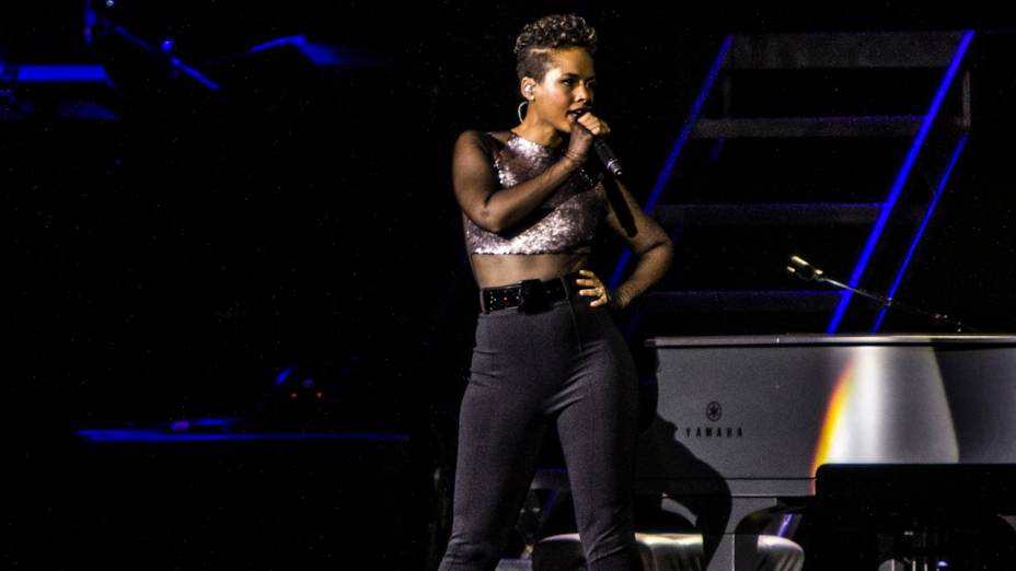 Alicia Keys se apresenta no Espaço das Américas em São Paulo
