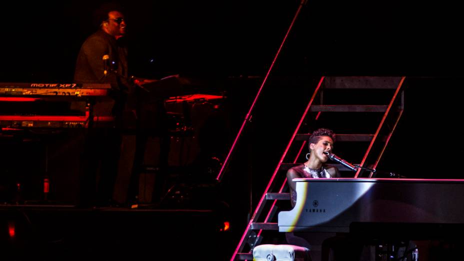 Alicia Keys se apresenta no Espaço das Américas em São Paulo