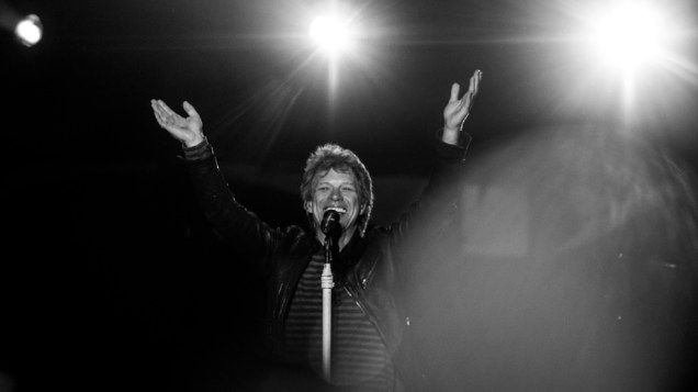 Bon Jovi durante show no Morumbi, em São Paulo