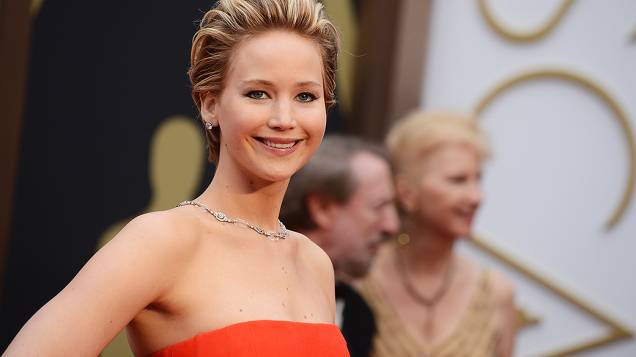Jennifer Lawrence na chegada para o Oscar 2014