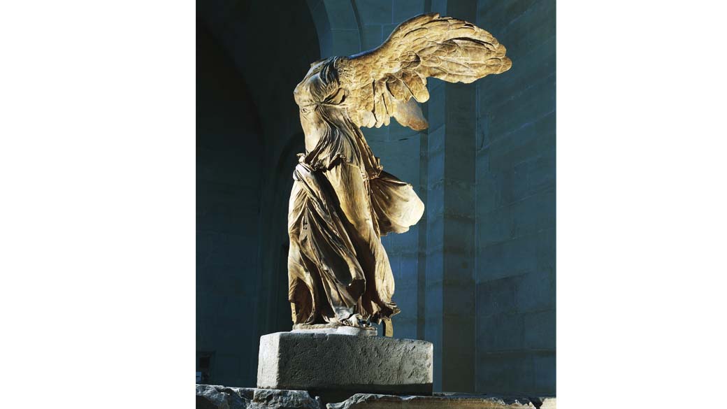 A célebre estátua grega 'Vitória de Samotrácia', do século II a. C.