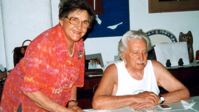 Zelia Gatai e Jorge Amado na casa do casal em Rio Vermelho, Salvador