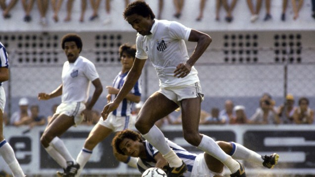 Serginho Chulapa, em jogo contra o Paysandu, em 1983