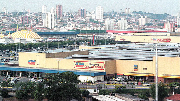 Fachada do Shopping Center Norte, em São Paulo