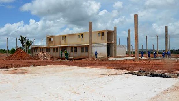 Local onde está sendo construída a base do sistema de monitoramento de presos por tornozeleira eletrônica em São Luís, Maranhão