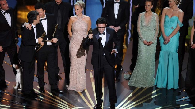 Michel Hazanavicius, diretor de "O Artista" com o Oscar de melhor filme