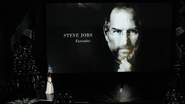 Homenagem a Steve Jobs durante a cerimônia do Oscar 2012
