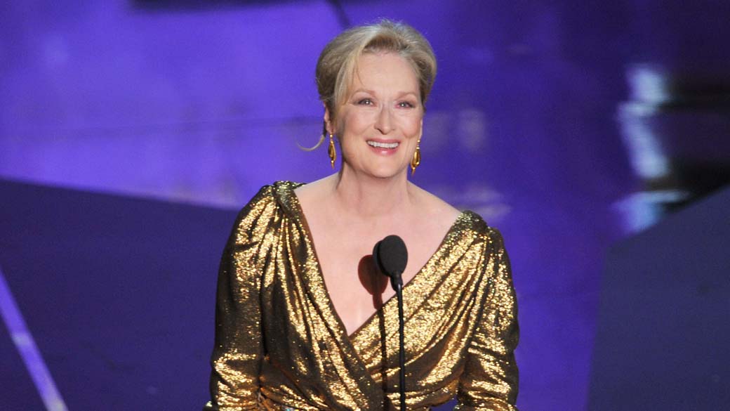 Meryl Streep, vencedora na categoria melhor atriz no Oscar 2012
