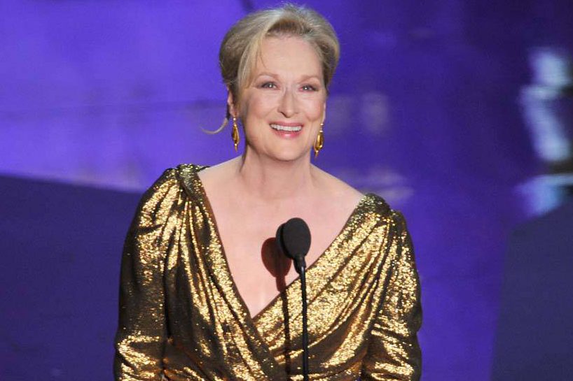 Meryl Streep, vencedora na categoria melhor atriz no Oscar 2012