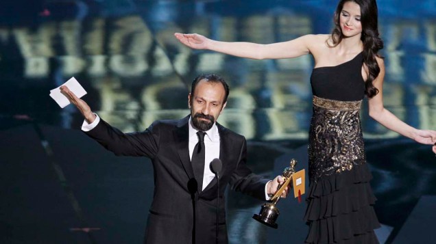 O diretor, Asghar Farhadi, do longa iraniano A Separação, levou o prêmio por melhor filme em língua não inglesa