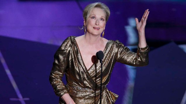 Meryl Streep, vencedora na categoria melhor atriz no Oscar 2012