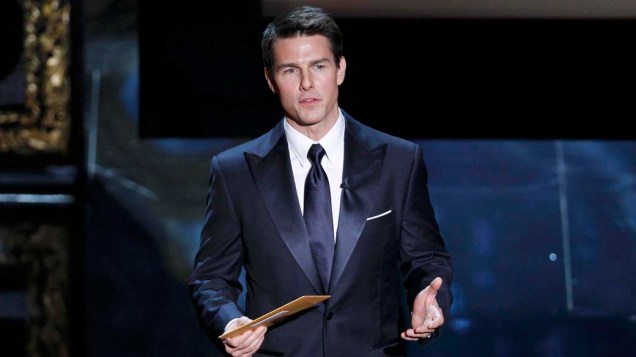 Tom Cruise apresentando a categoria de melhor filme no Oscar 2012