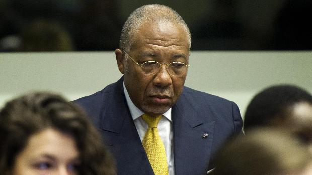 O ex-presidente liberiano Charles Taylor ouve sua sentença em Haia, na Holanda