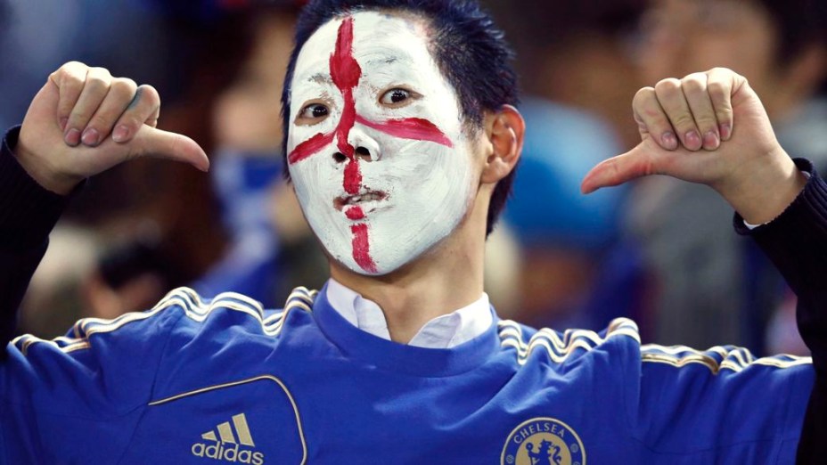 Torcedor japonês do Chelsea no Mundial de Clubes