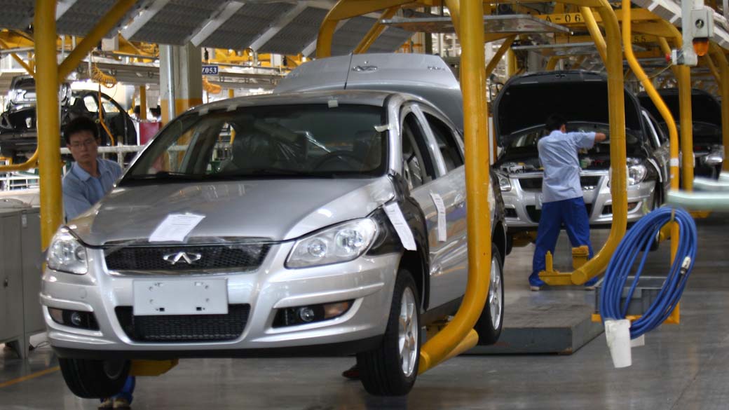 Fábrica da Chery em Wuhu, China