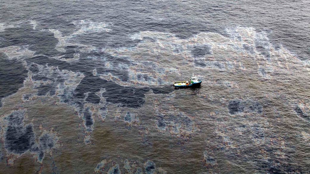 Vazamento de óleo da Chevron na Bacia de Campos, no Rio de Janeiro