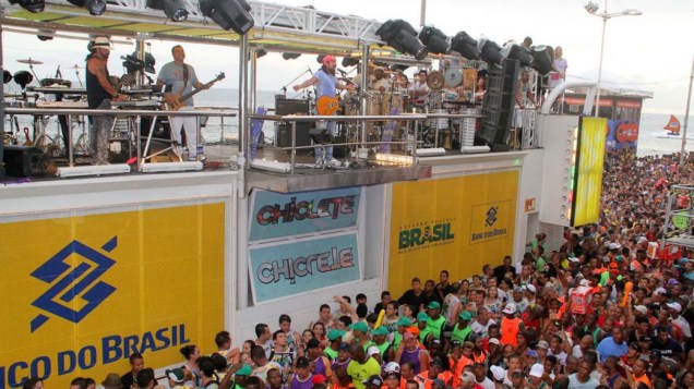 Chiclete com Banana no carnaval de Salvador, em 18/02/2012