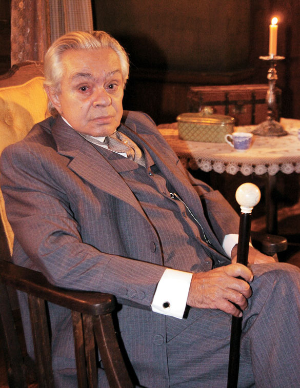 Chico Anysio na novela "Sinha Moça", da Rede de Globo, em 2006.