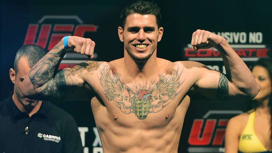 Chris Camozzi durante a pesagem do UFC Jaraguá do Sul em (SC)