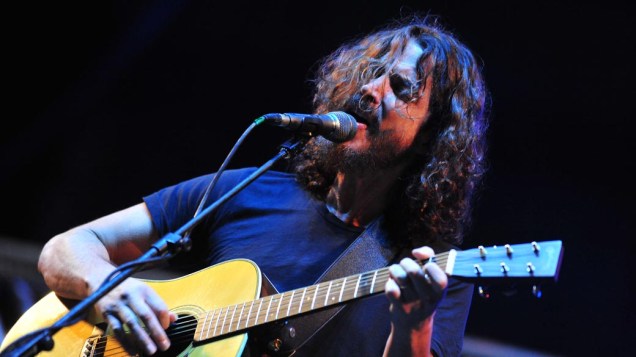 Chris Cornell durante show no palco Energia & Consciência, no segundo dia do festival SWU em Paulínia, em 13/11/2011