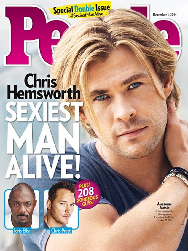 Chris Hemsworth na capa da revista 'People'