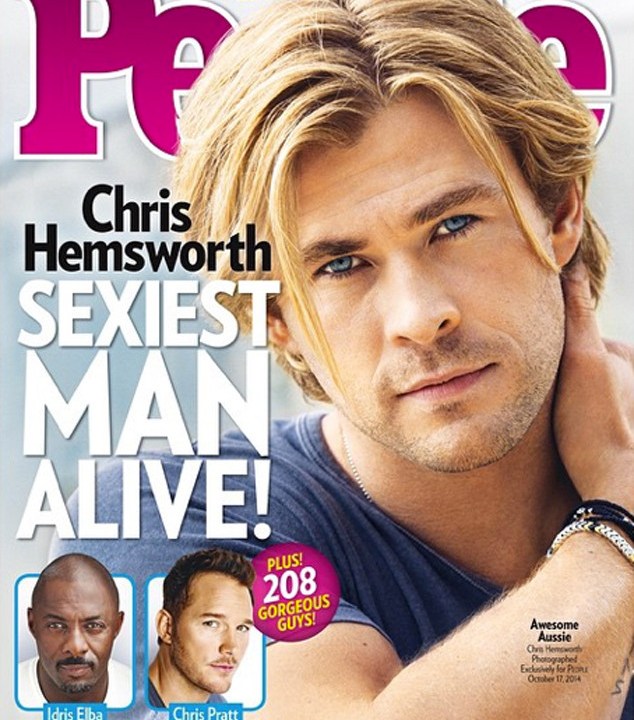 Chris Hemsworth na capa da revista 'People'
