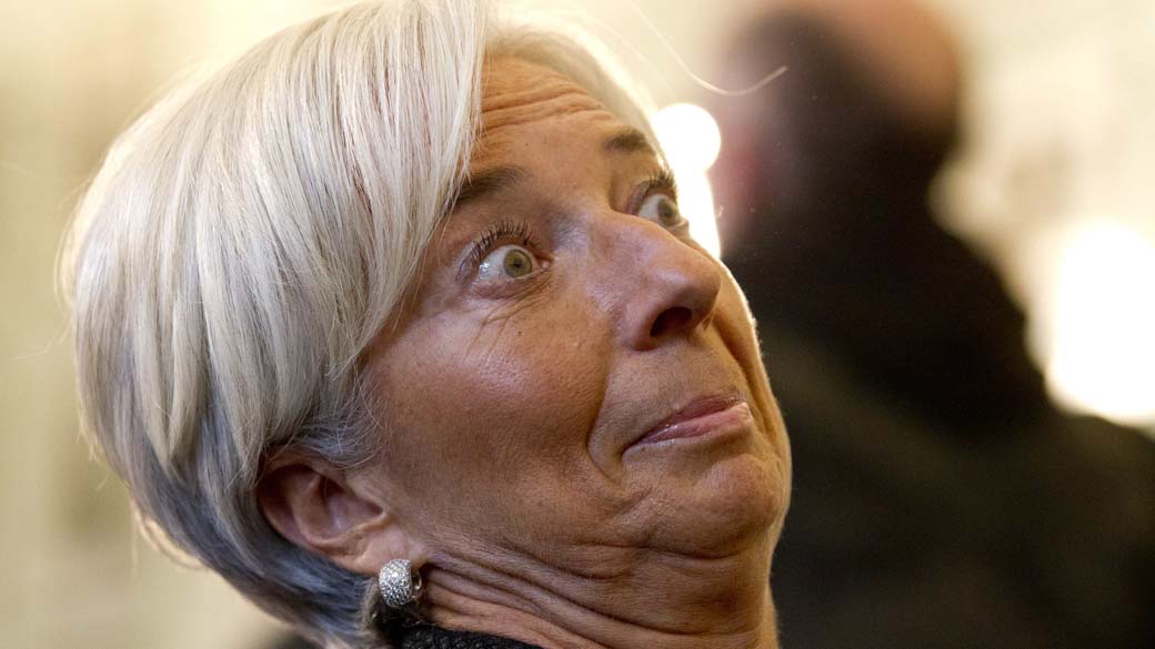Christine Lagarde, diretora-gerente do Fundo Monetário Internacional, em discurso na Alemanha