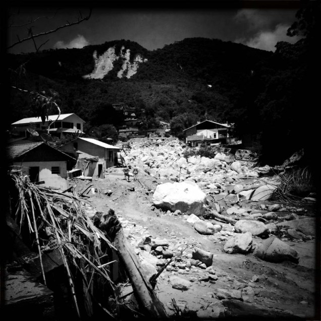 Destruição no bairro Campo Grande em Teresópolis, Rio de Janeiro<br><br>