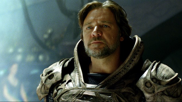 Jor-El (Russell Crowe), no filme "Homem de Aço"
