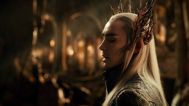 O ator Lee Pace no papel do elfo Thranduil em cena do filme O Hobbit - A Desolação de Smaug