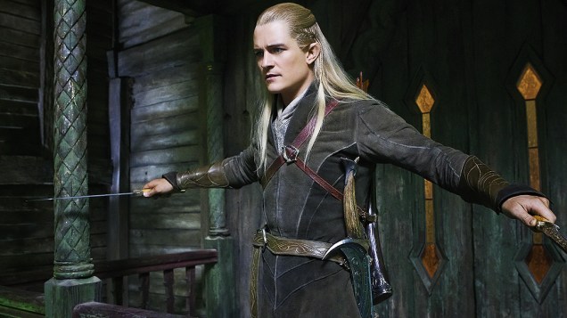 O elfo Legolas (Orlando Bloom) em cena do filme O Hobbit - A Desolação de Smaug