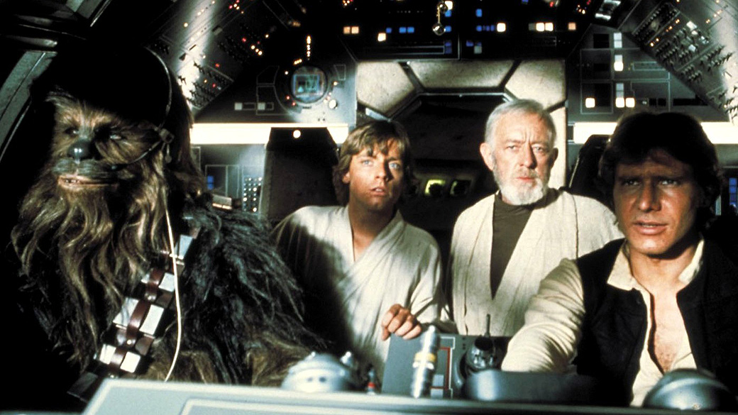 Cena de 'Star Wars: Episódio IV - Uma Nova Esperança' (1977)