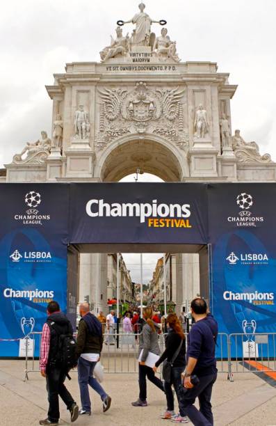 Lisboa no clima da final da Liga dos Campeões 2014, entre Real Madrid e Atlético de Madri