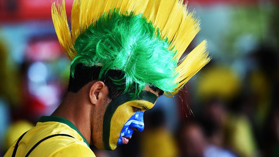 Torcedor brasileiro chega no Mané Garrincha para o jogo contra Camarões, em Brasília