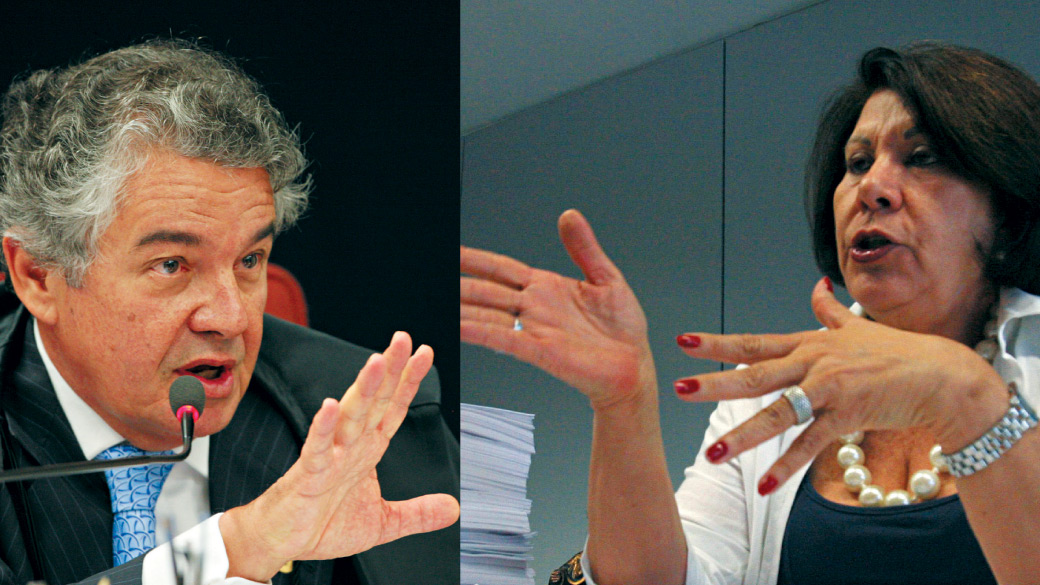 Marco Aurélio e Eliana Calmon: em lados opostos na discussão sobre o papel do CNJ