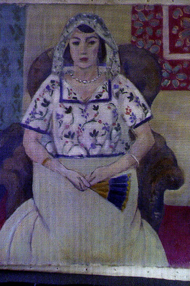 Reprodução da obra Mulher Sentada, do pintor Henri Matisse Reprodução da obra Mulher Sentada, do pintor Henri Matisse
